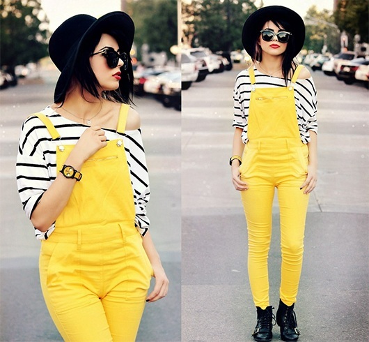 Bright overalls