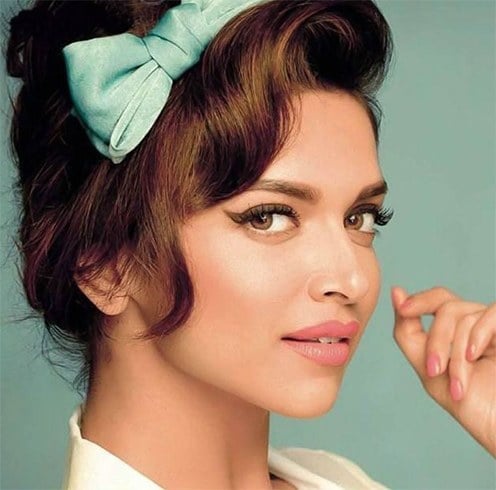 Deepika Padukone Retro Hairstyles