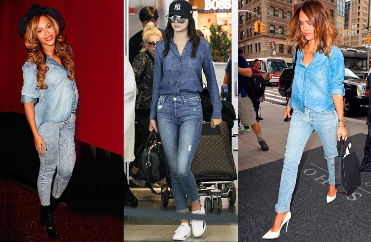 Denim on denim fashion