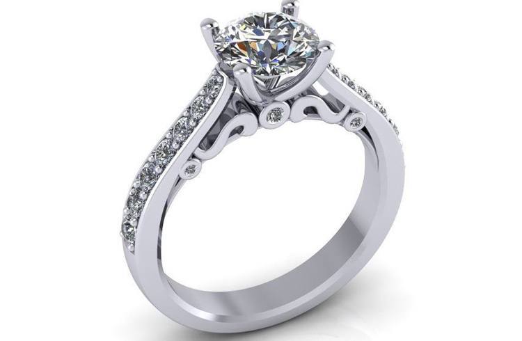 Engagement ring for queen