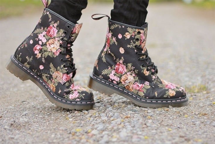 Floral boots