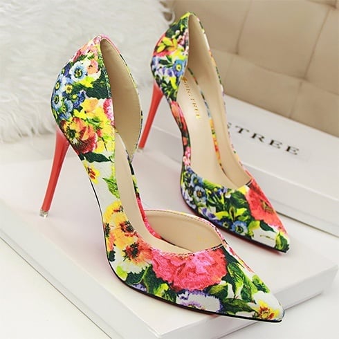 Floral stilettos