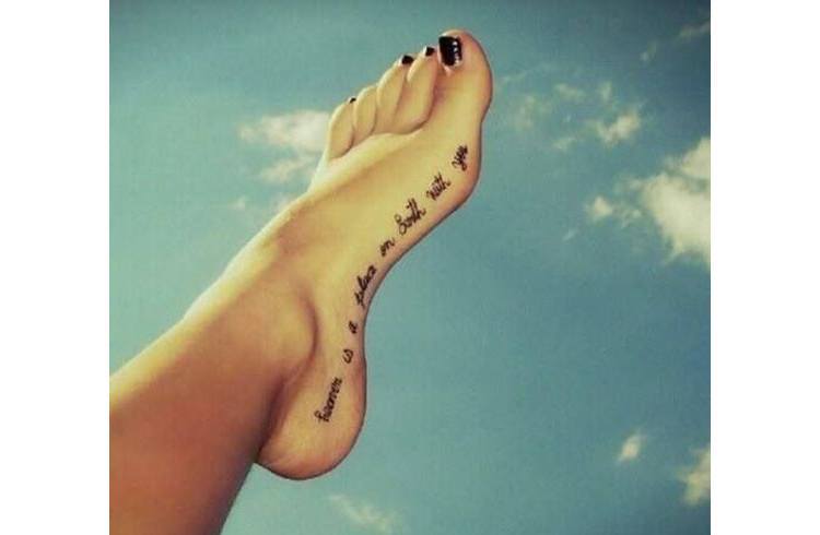 Foot and flip flop tattoo designs