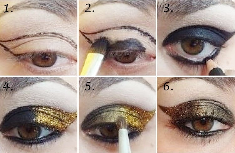 Glitter eyeshadows tutorial