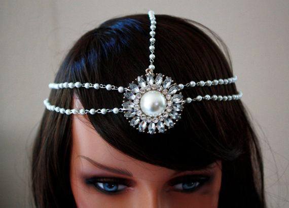 Handmade haute couture headchain