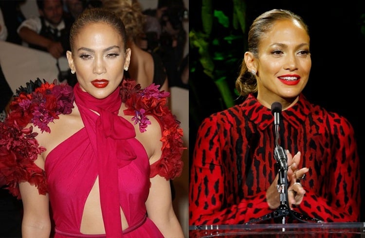 Jennifer Lopez Red Lipstick