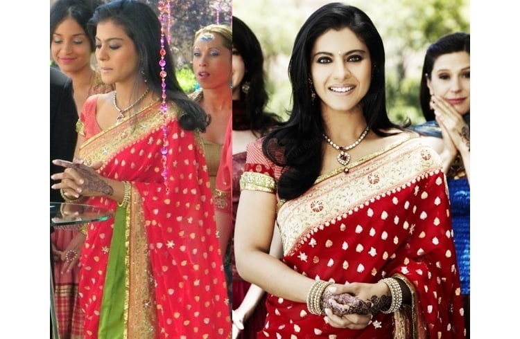 Kajol in wedding dress