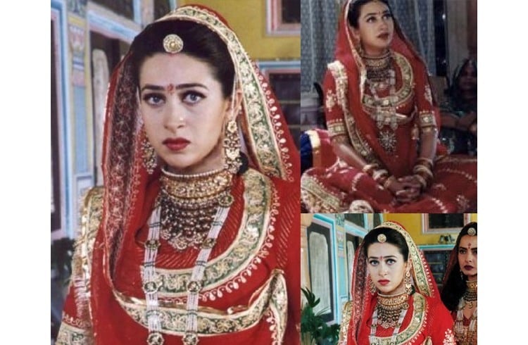 Karisma Kapoor in wedding outfits