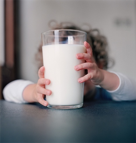 Milk for healthy curly hair