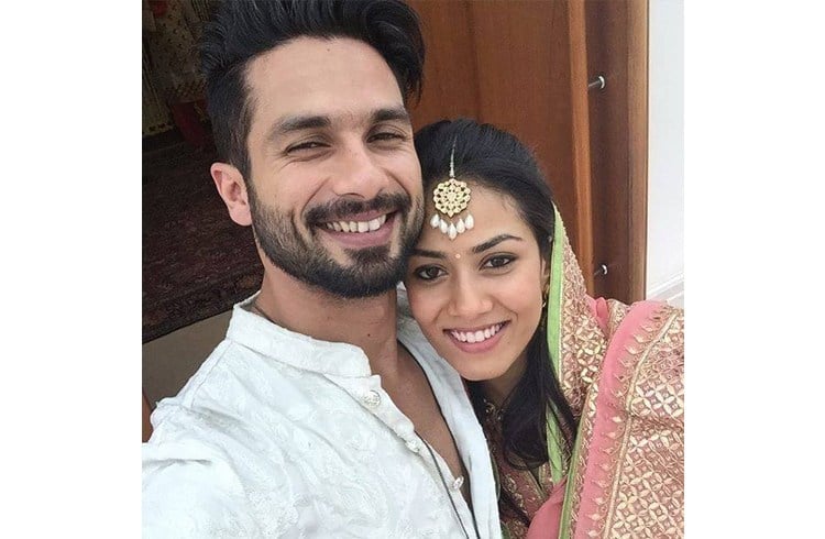 Shahid Kapoor and Mira Rajput first selfie