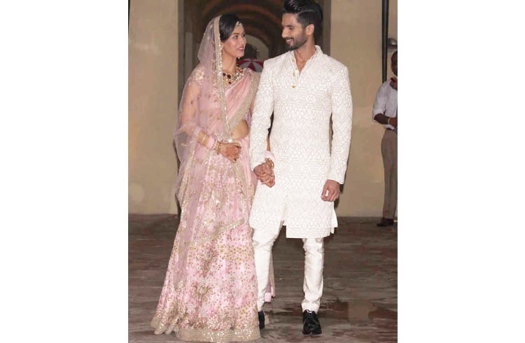 Shahid Kapoor and Mira Rajput marriage