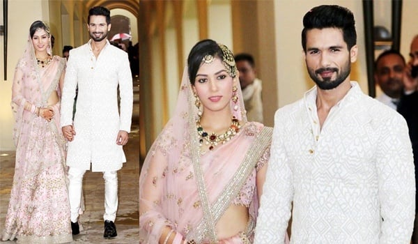 Mira Rajput and Shahid Kapoor Wedding Photos