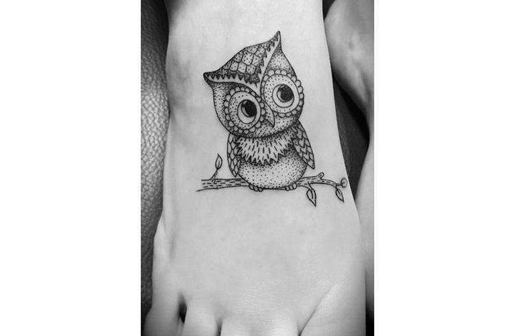 Owl foot tattoos