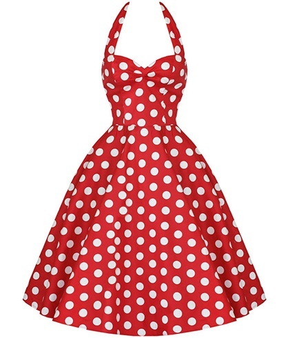 Polka dot fantasy dress