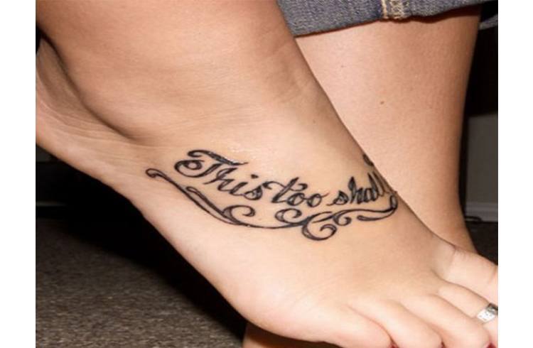 Quotes Foot Tattoos QuotesGram