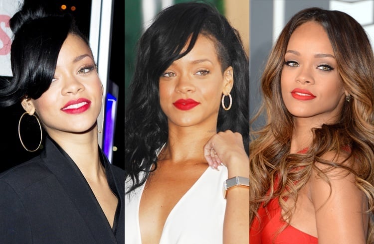 Rihanna Red Lipstick