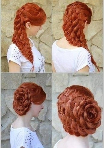 Rose Bud Hairstyle