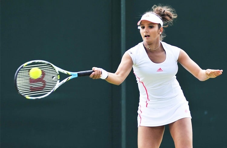 Sania Mirza in tennis dress