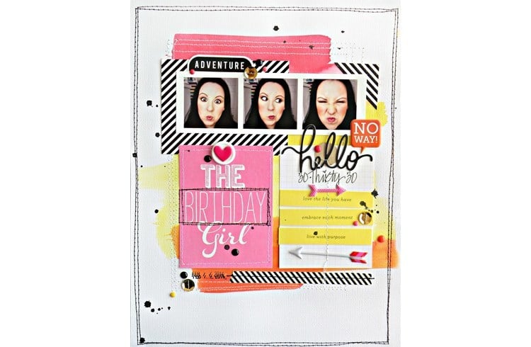 Scrapbook for sister birthday