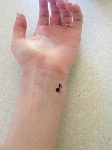 Small wrist tattoo
