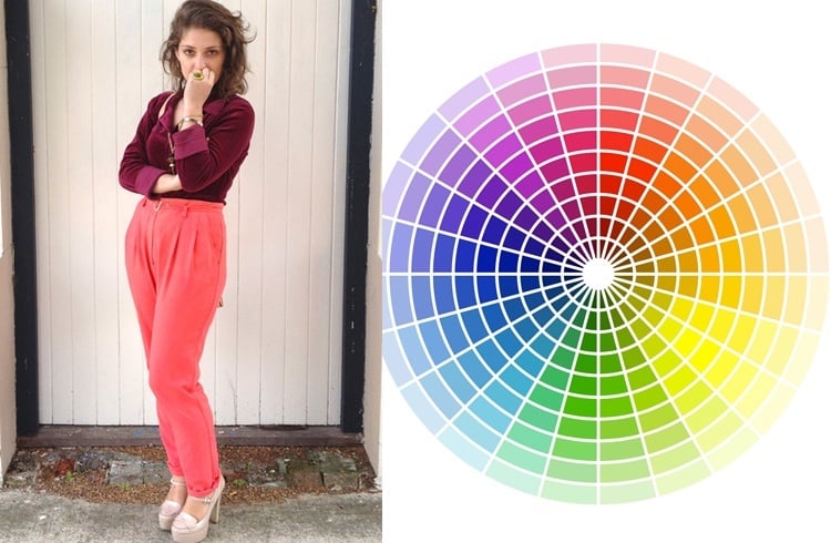 Way to wear bold colours