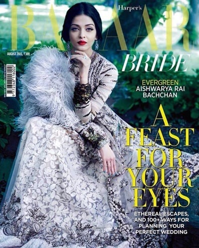 Aishwarya Rai on Bazaar Bride August 2015