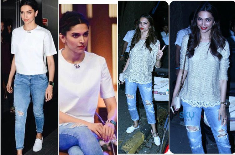 Deepika Padukone denim styles