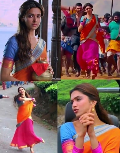 Deepikas Vibrant Sarees in Chennai Express