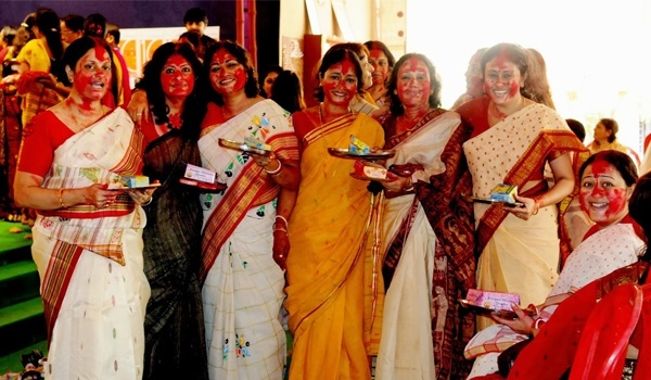 Durga Puja 2015 saree styles