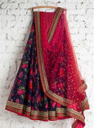 Floral lehenga designs