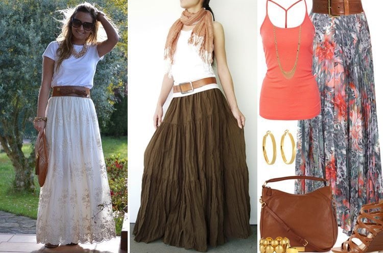 How to Wear Wide Belts With Skirts