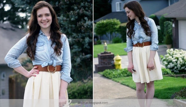 How to wear a wide belt