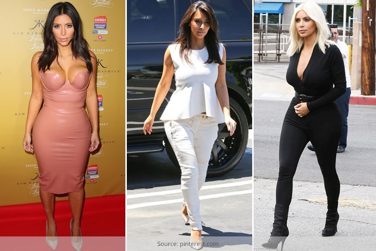 Kim Kardashians Hourglass Figure