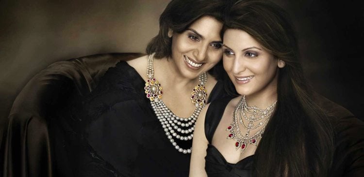 Neetu Singh wearing a Kundan choker
