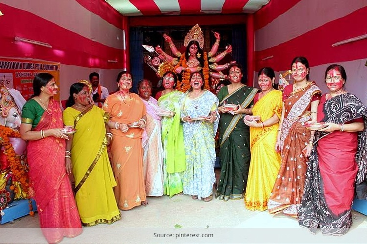 Saree Styles For Durga Puja 2015