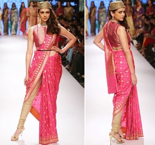 Aditi Rao Hydari for Ritu Kumar at LFW 2015