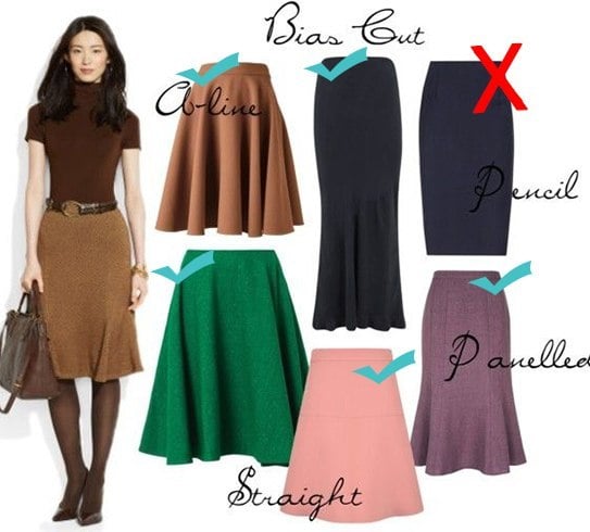 Best skirts for pear shapes