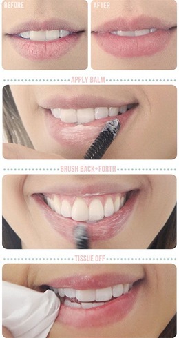 Brush off lips
