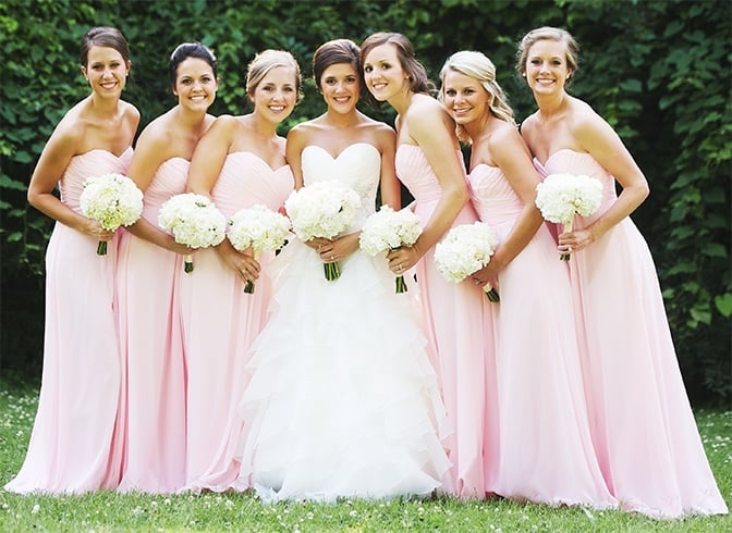 Christian Bride with Bridesmaids