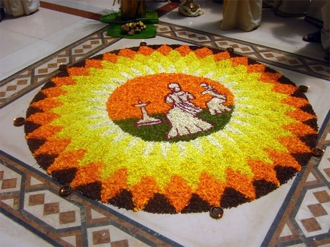 Collection of onam pookalam