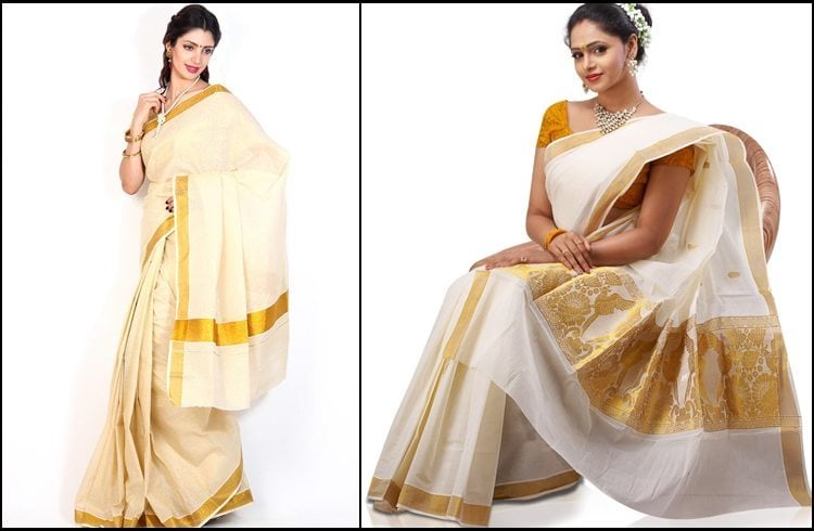 Colours of onam sarees