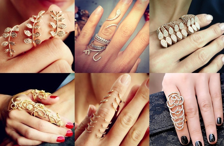 Diamond studded rings