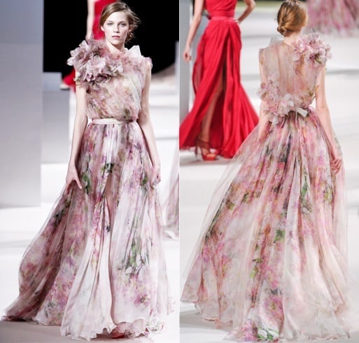 Pink, Peaches and Corals: 10 Haute Couture Statements From Elie Saab