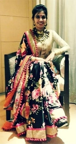 Floral lehengas for bride