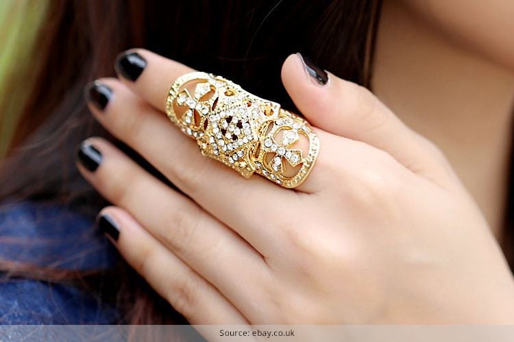 Women Long Spring Ring Vintage Round Finger Rings Lady Fashion Party  Jewelry 1Pc | eBay