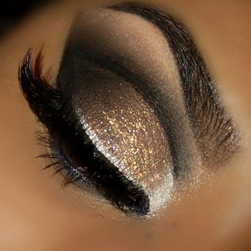 gold Eye makeup