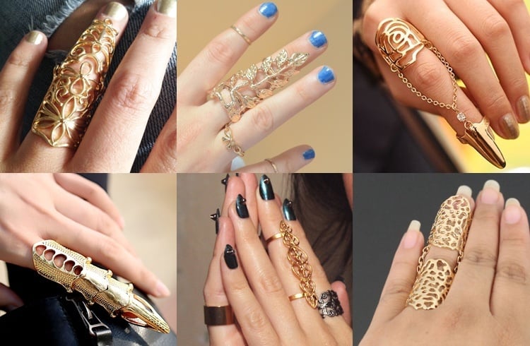 Full Finger Gold Rings for Women