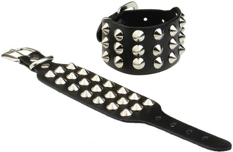 Gothic jewellery with studs