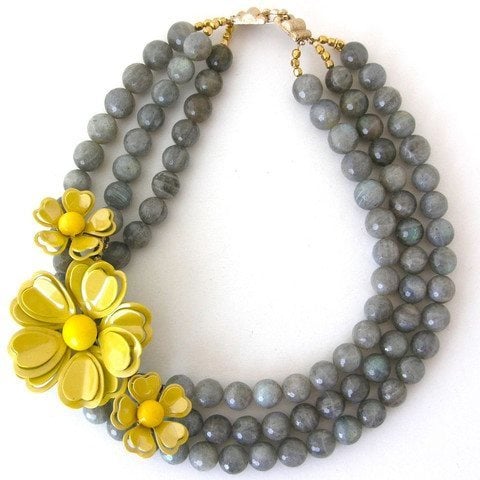 grey neckpiece