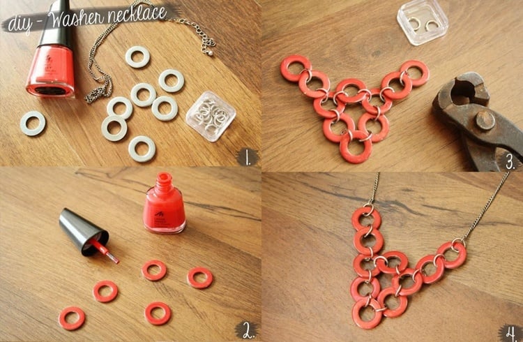 Washer Necklace Tutorial: Drehen Sie diese Unterlegscheiben in Trendy Neckpieces!  